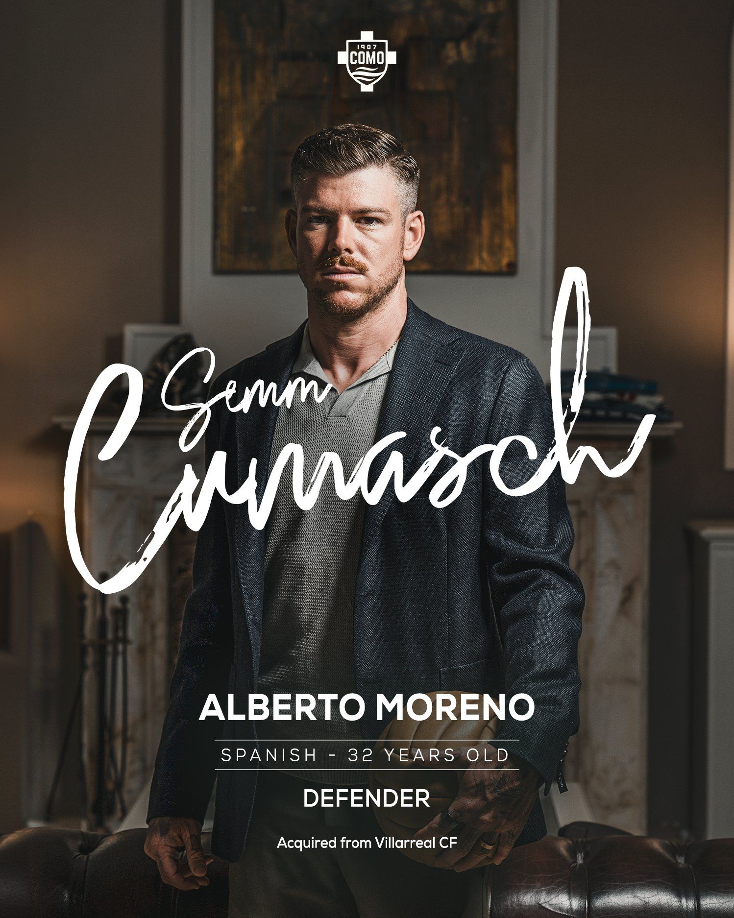 官方：前利物浦球员莫雷诺加盟科莫并签约至2025年