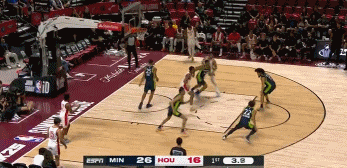 🏀NBA夏联战报：谢泼德20分9失误 迪林21中6得15分 森林狼93-83火箭